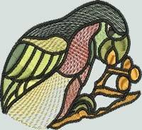 BFC0629 Stained Glass-Parrot