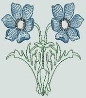BFC0650 Alpine Wildflower Quilt Blocks I