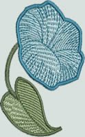 BFC0681 FSL 3D Morning Glory Bowl & Doily
