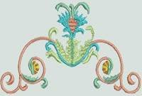 BFC0754 Ancient Italian Tiles Centerpiece, Borders and Corners