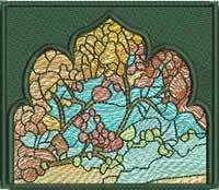 BFC0910 Stained Glass Tiffany Landscape