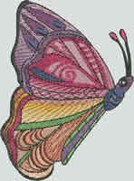 BFC0980 Fantasy Butterflies and Flowers