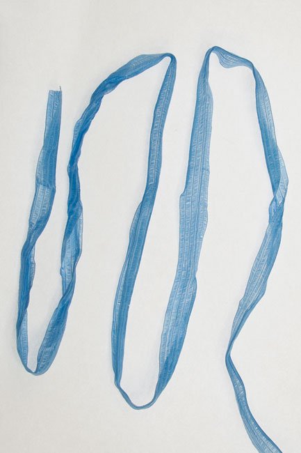 Matte Blue Wide Ribbon