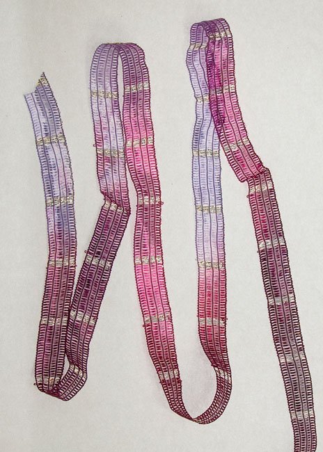 Fuschia/lavender Metallic Ribbon
