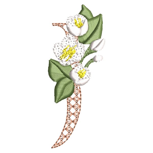 BFC31843 Spring Flowers Alphabet J