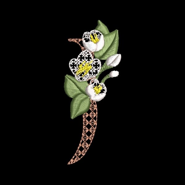 BFC31843 Spring Flowers Alphabet J