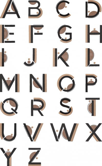 BFC1966 Boho Alphabet