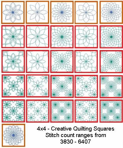 CCQ0076 - Creative Quilting Squares