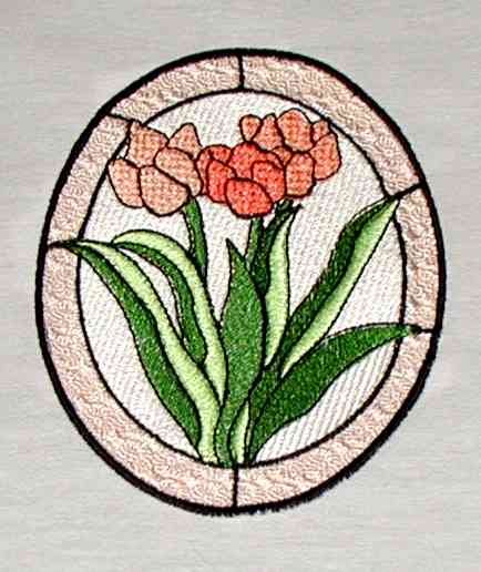 BFC0103 Stained Glass Flowers