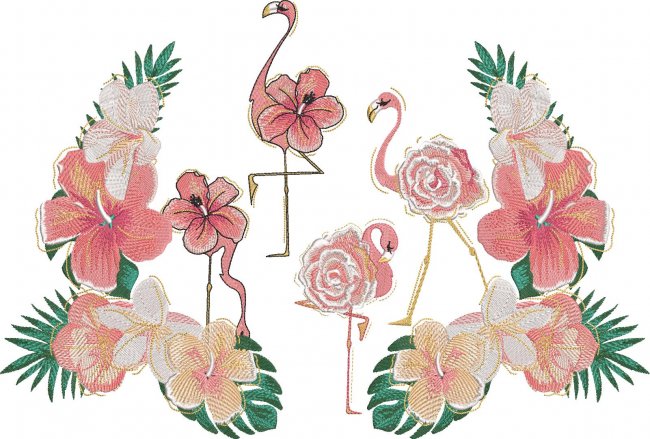 BFC1789 Flamingo Paradise