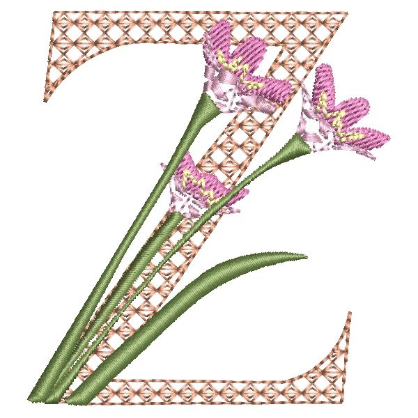 BFC31859 Spring Flowers Alphabet z