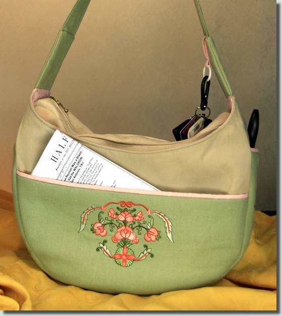 BFC0877 Convertible Handbag Series B Brocaded Hobo