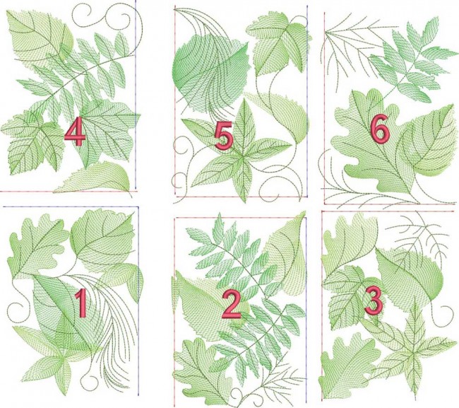 BFC1588 Backgrounds - Summer Leaves