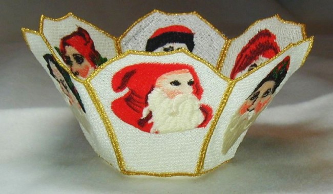 BFC0196 Lace Bowl-Vic Santa