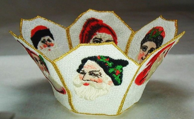 BFC0196 Lace Bowl-Vic Santa