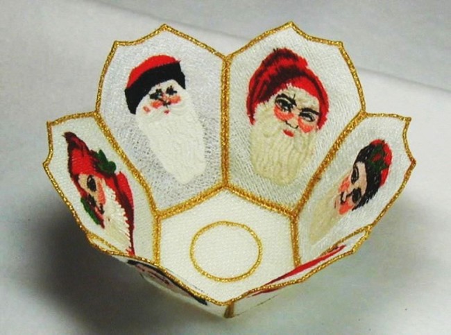 BFC0196 Lace Bowl-Vic Santa