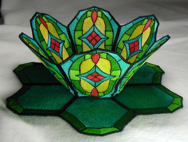 BFC0192 Stained Glass Bowl