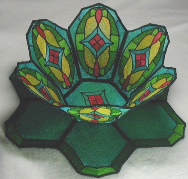 BFC0192 Stained Glass Bowl