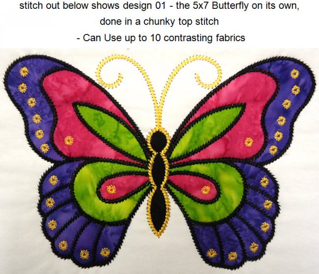 CCQ0608 - Butterfly Applique  and Mug Rug