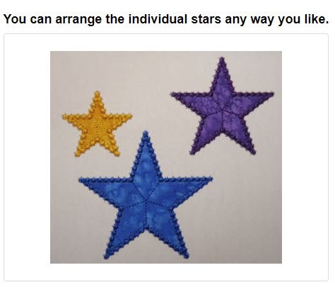 CCQ5004 - Stars Applique Set 1