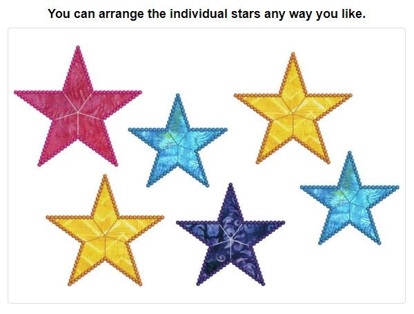 CCQ5010 - Stars Applique Set 2