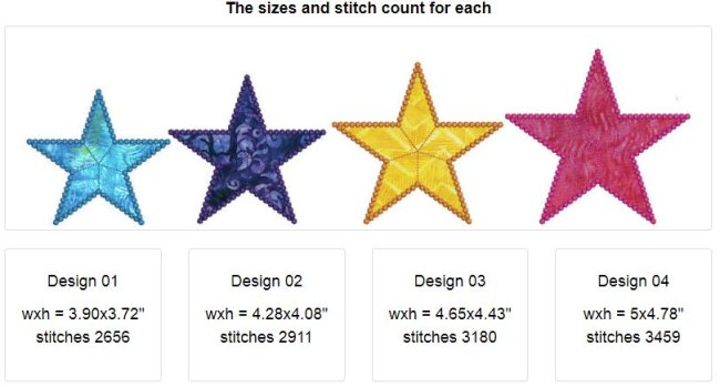 CCQ5010 - Stars Applique Set 2