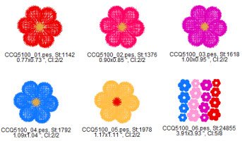 CCQ5100 - Small Freestanding Lace Flowers