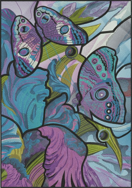 BFC1601 Stained Glass Eye Spot Butterflies