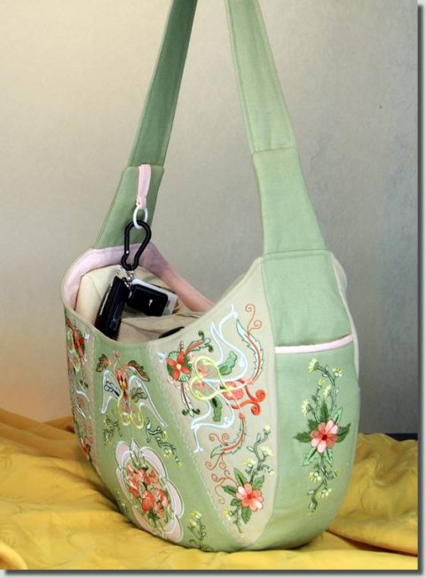 BFC0877 Convertible Handbag Series B Brocaded Hobo