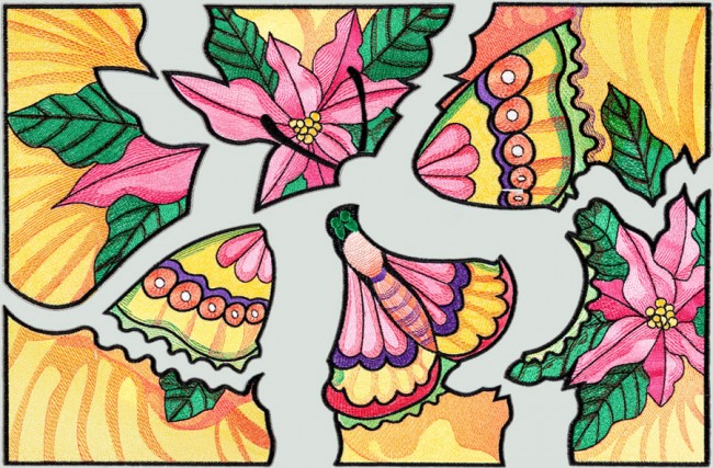 BFC1552 Ching Chou's Stained Glass Butterfly IV