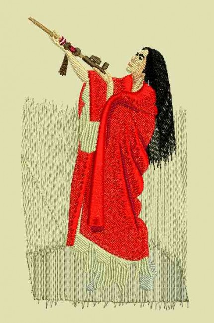 BFC0135  Native American Women  From the Plains of North Dakota