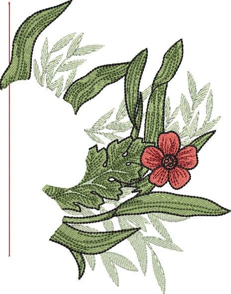 BFC1976 A Touch of William Morris - Poppies