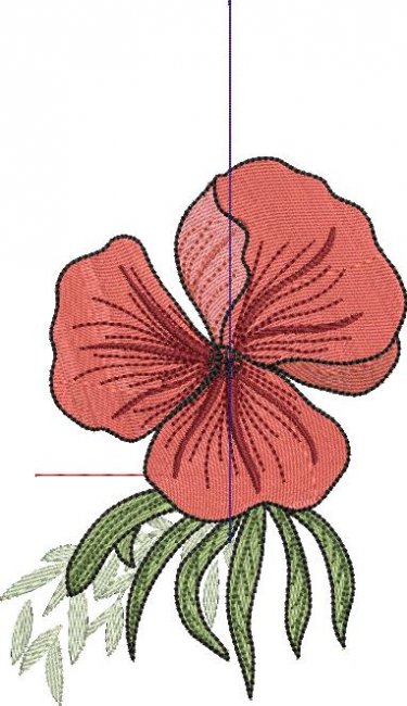 BFC1976 A Touch of William Morris - Poppies