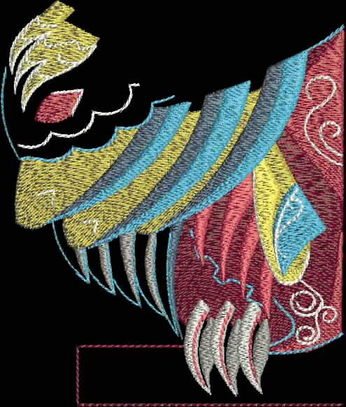 BFC2067 Large Owl Totem on Black