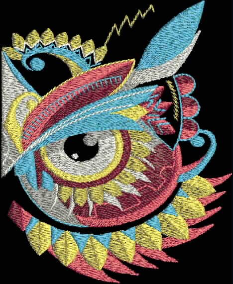 BFC2067 Large Owl Totem on Black