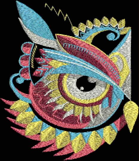 BFC2067 Large Owl Totem on Black