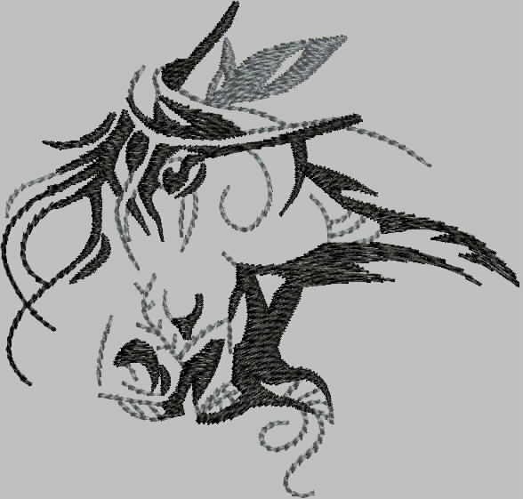 BFC2084 Large Decorative Horse with a Bird