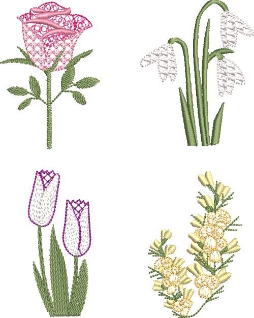 BFC2128 Alphabet Flowers - Part 2