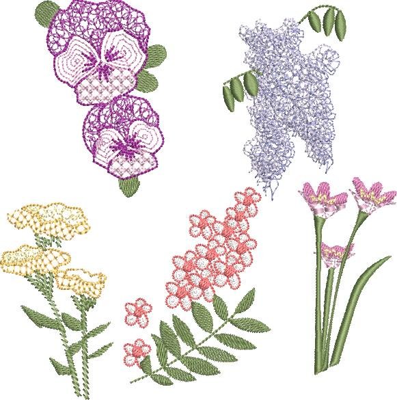 BFC2128 Alphabet Flowers - Part 2