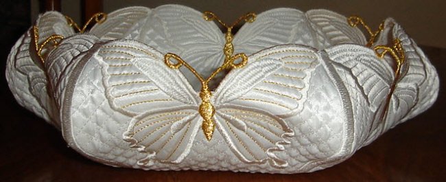 CCQ0024 - Butterfly Basket Doily  Bowl