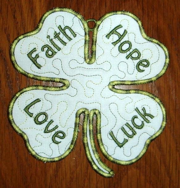 CCQ0135 - 4 Leaf Clover Ornament