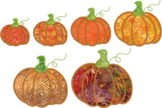 CCQ0433 - Applique Pumpkin 6 Sizes