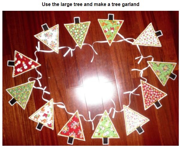 CCQ0439 - Applique Trees - Ornaments
