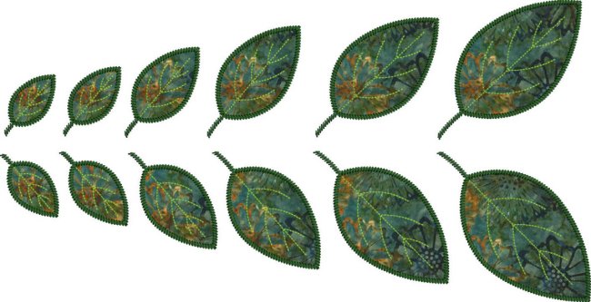 CCQ0478-Applique Leaves