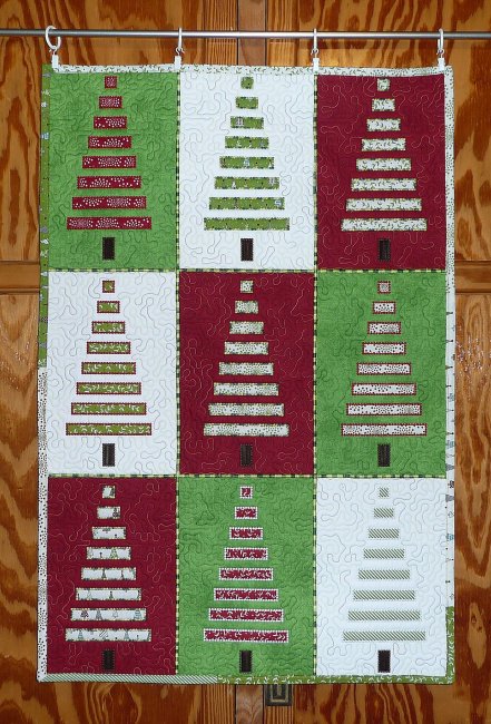 CCQ0535 -  Applique Fabric Strips Trees