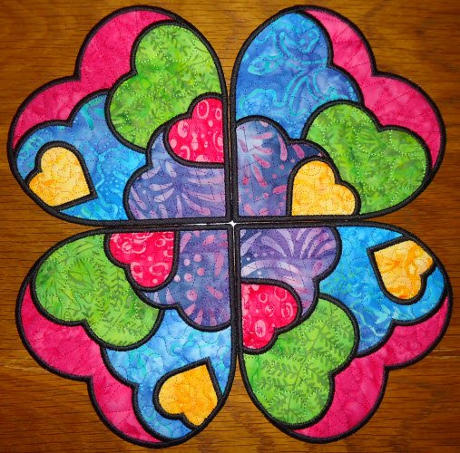 CCQ0547 - Heart Mug Rug