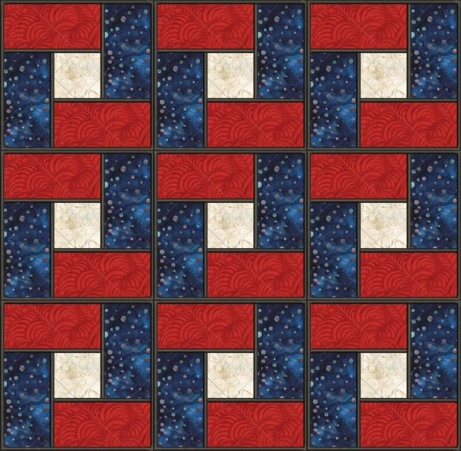 CCQ0549 - Woven Applique Square