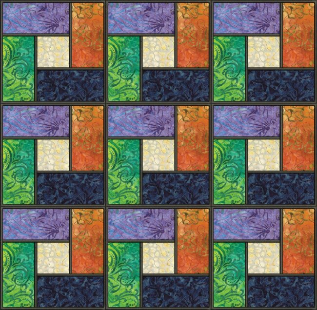 CCQ0549 - Woven Applique Square