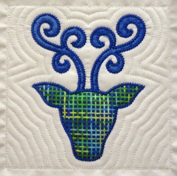 CCQ0591 - Deer Head Applique