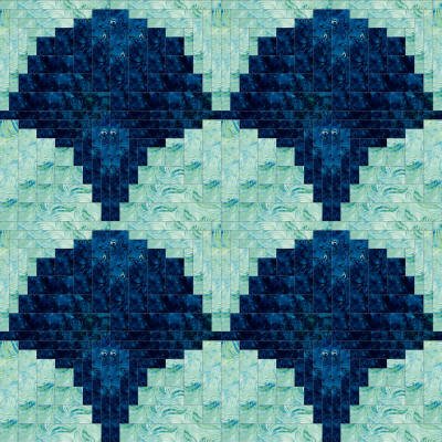 CCQ0594 - QI Curved Log Cabin Square